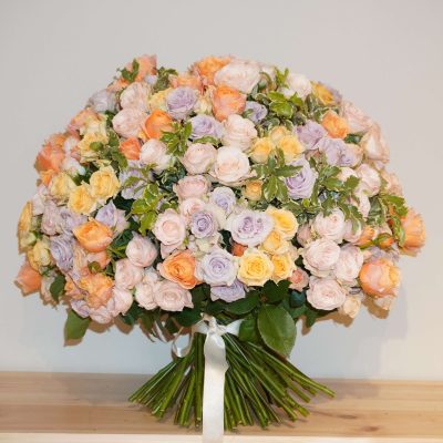 Mixed Pastel Spray Rose Bouquet – Bernard Rochet Chelsea Florist