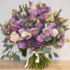 Purple and Peach Roses Bouquet – Bernard Rochet Chelsea Florist