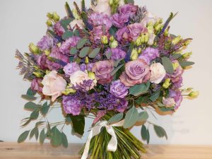 Purple and Peach Roses Bouquet – Bernard Rochet Chelsea Florist