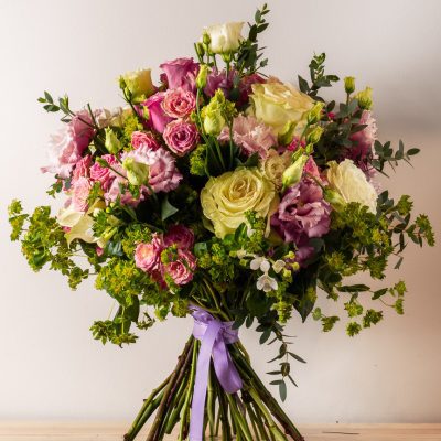 Romantic Rose and Lisianthus Bouquet – Bernard Rochet Chelsea Florist