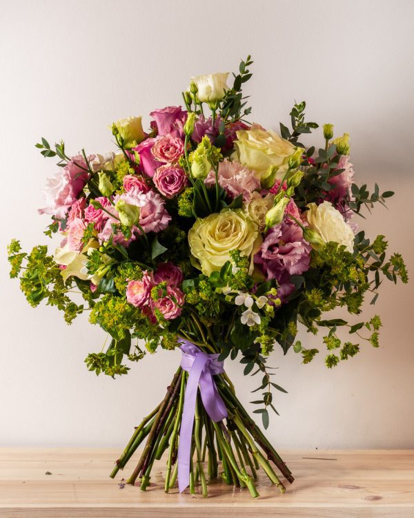 Romantic Rose and Lisianthus Bouquet – Bernard Rochet Chelsea Florist