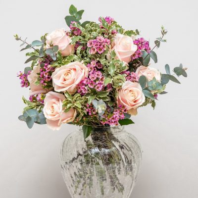 Dozen Roses Hand-Tied Bouquet – Available in 6 Colours, London Delivery
