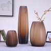 Amber Wave Vase Collection – Luxury Textured Glass Vases in 3 Sizes