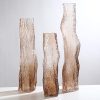 Golden Wave Sculptural Glass Vase Bernard Rochet