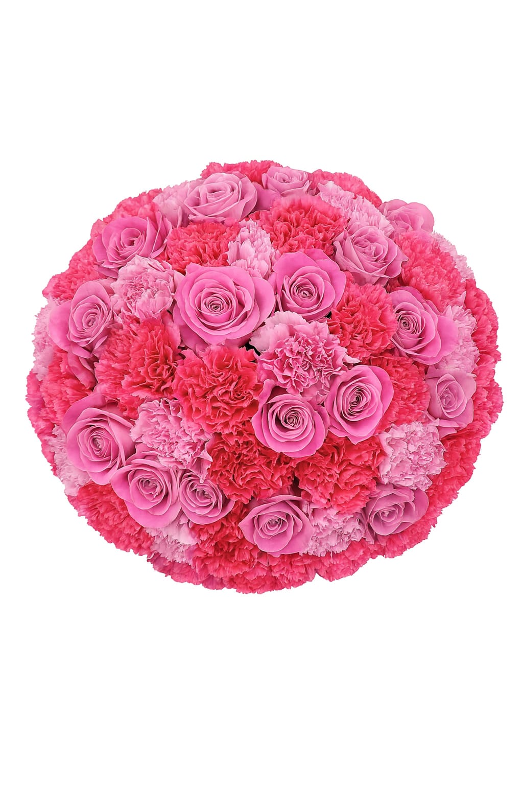 Luxury pink bouquet in glass vase London